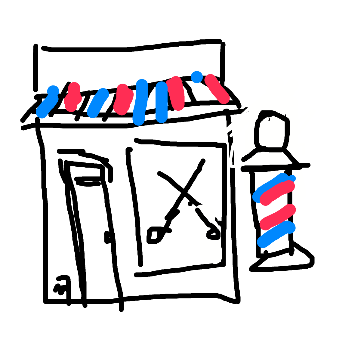 Barber drawing by fire-quick-wheel
