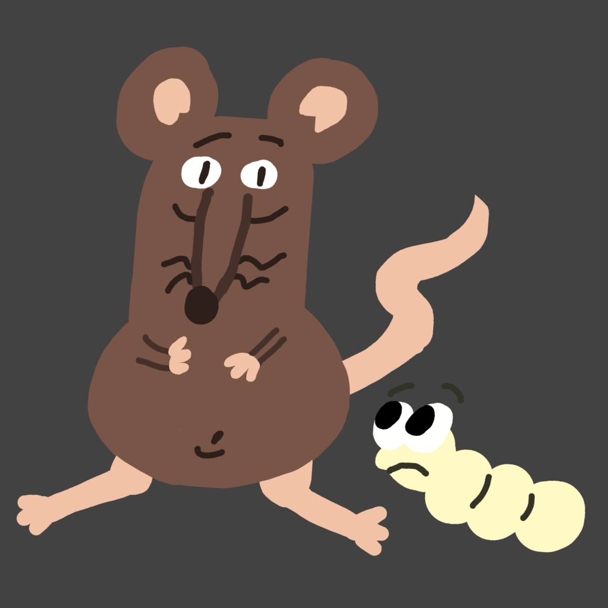 Rat & Maggot drawing by jashezilla