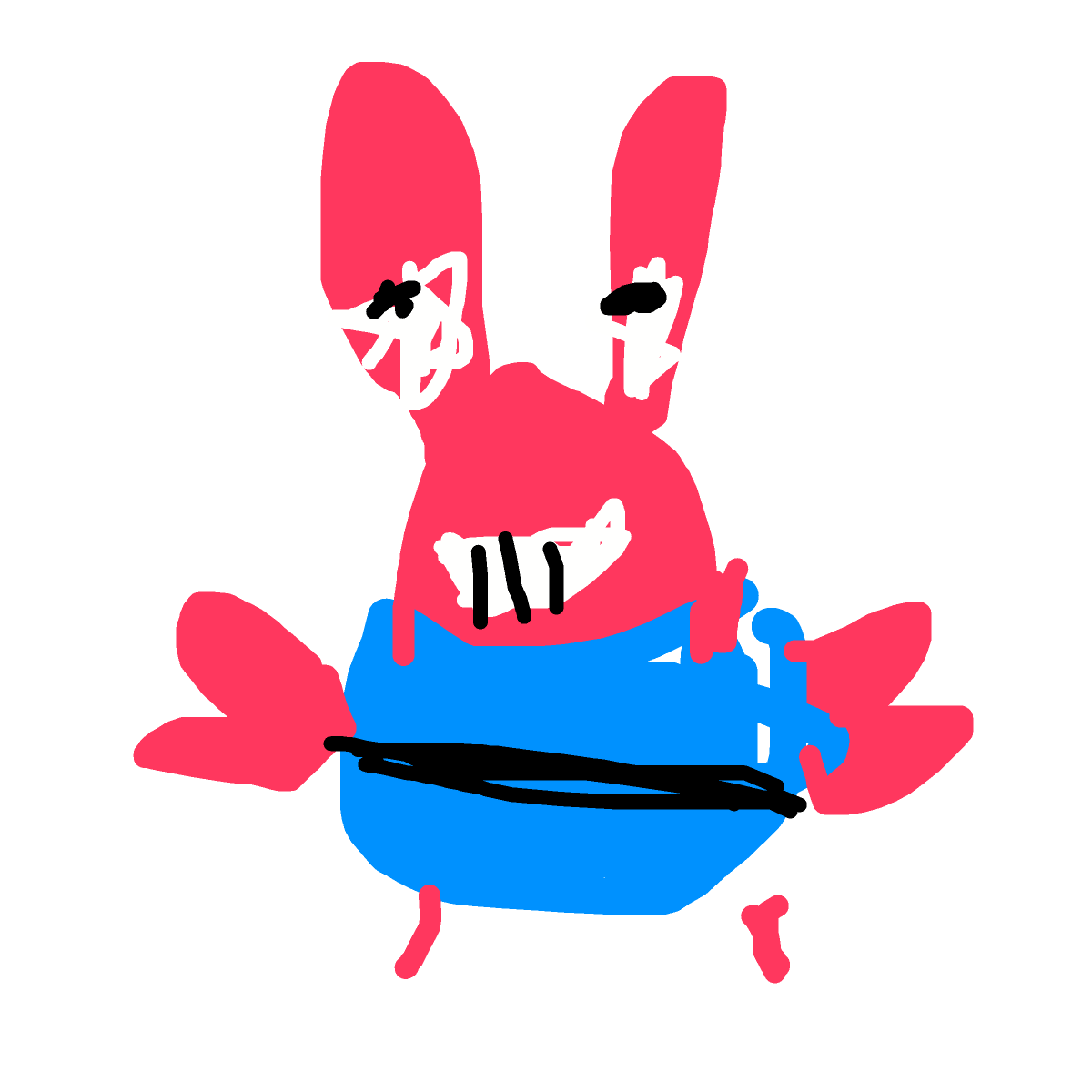 Mr Krabs drawing by peach-sand-wizard