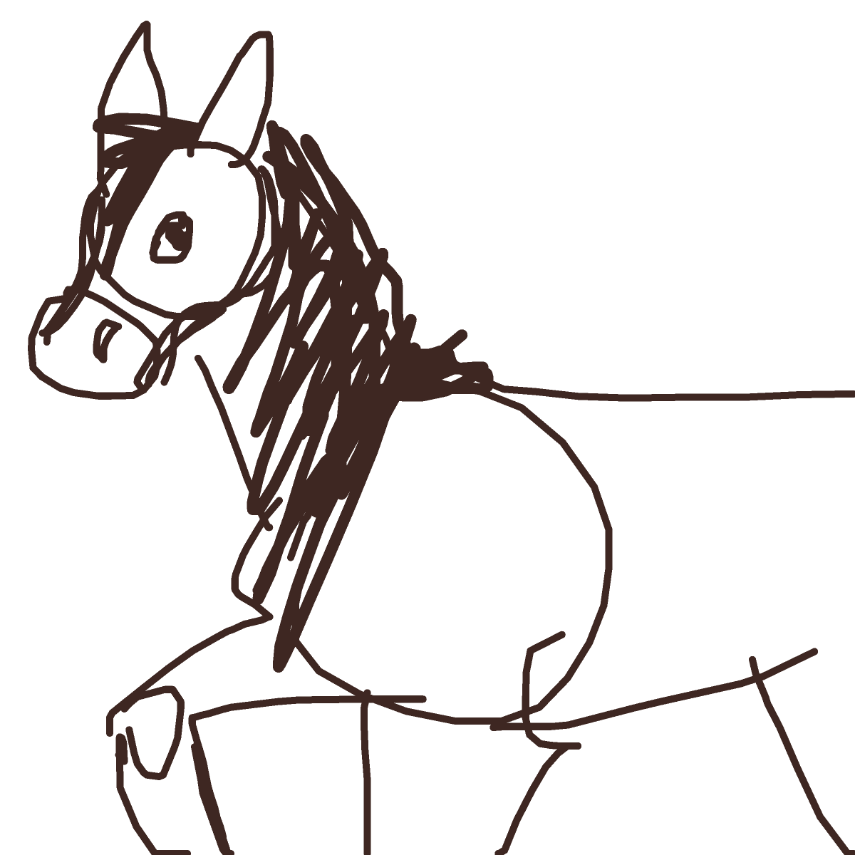 Horse drawing by rowan