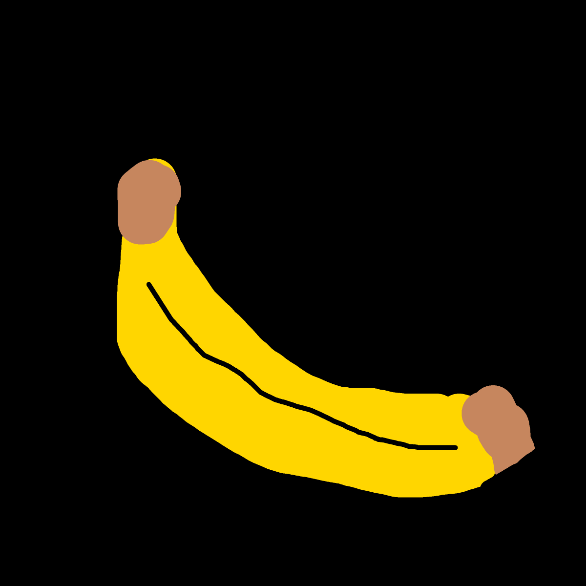 Banana drawing by dark-clear-force