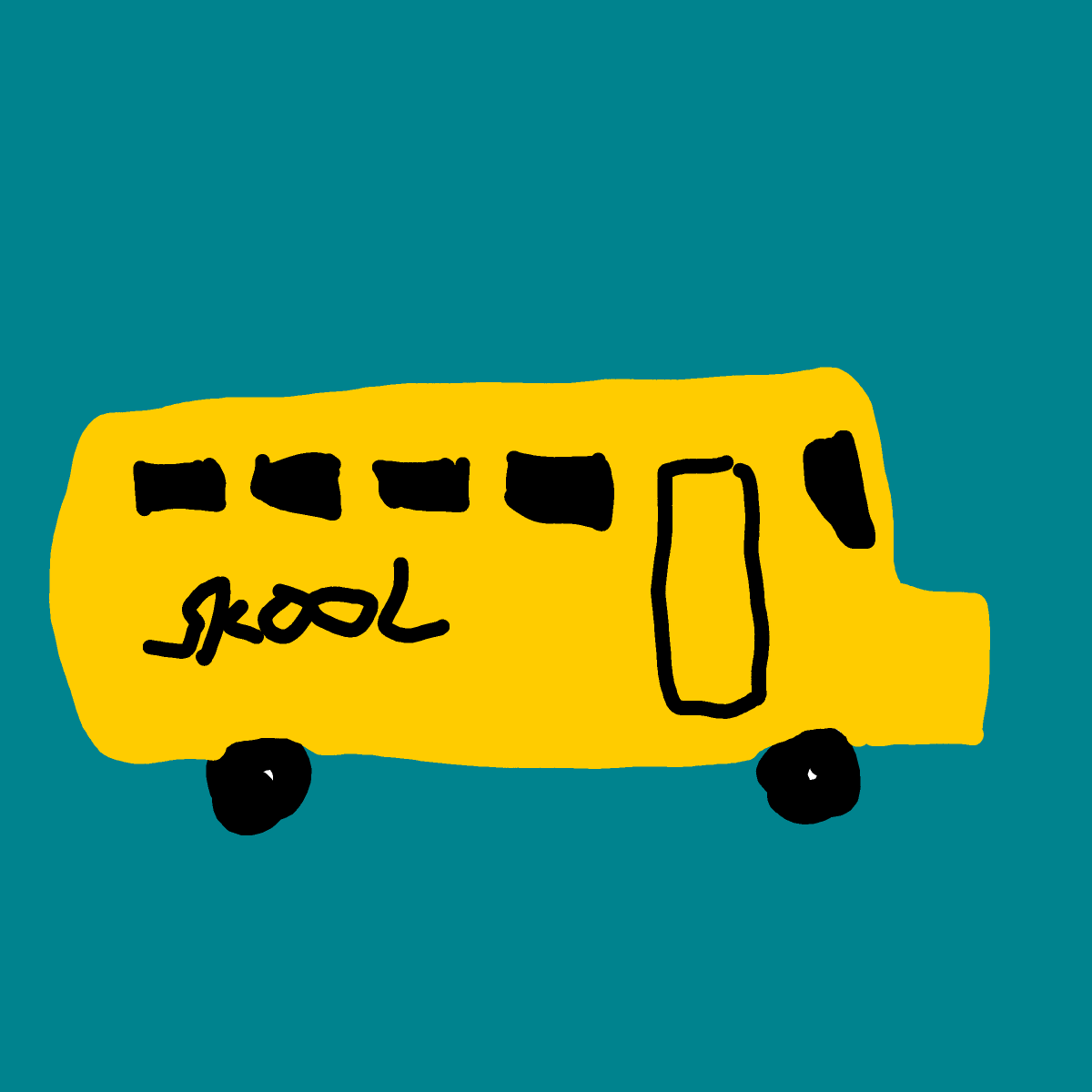 Bus drawing by Guardianoflives