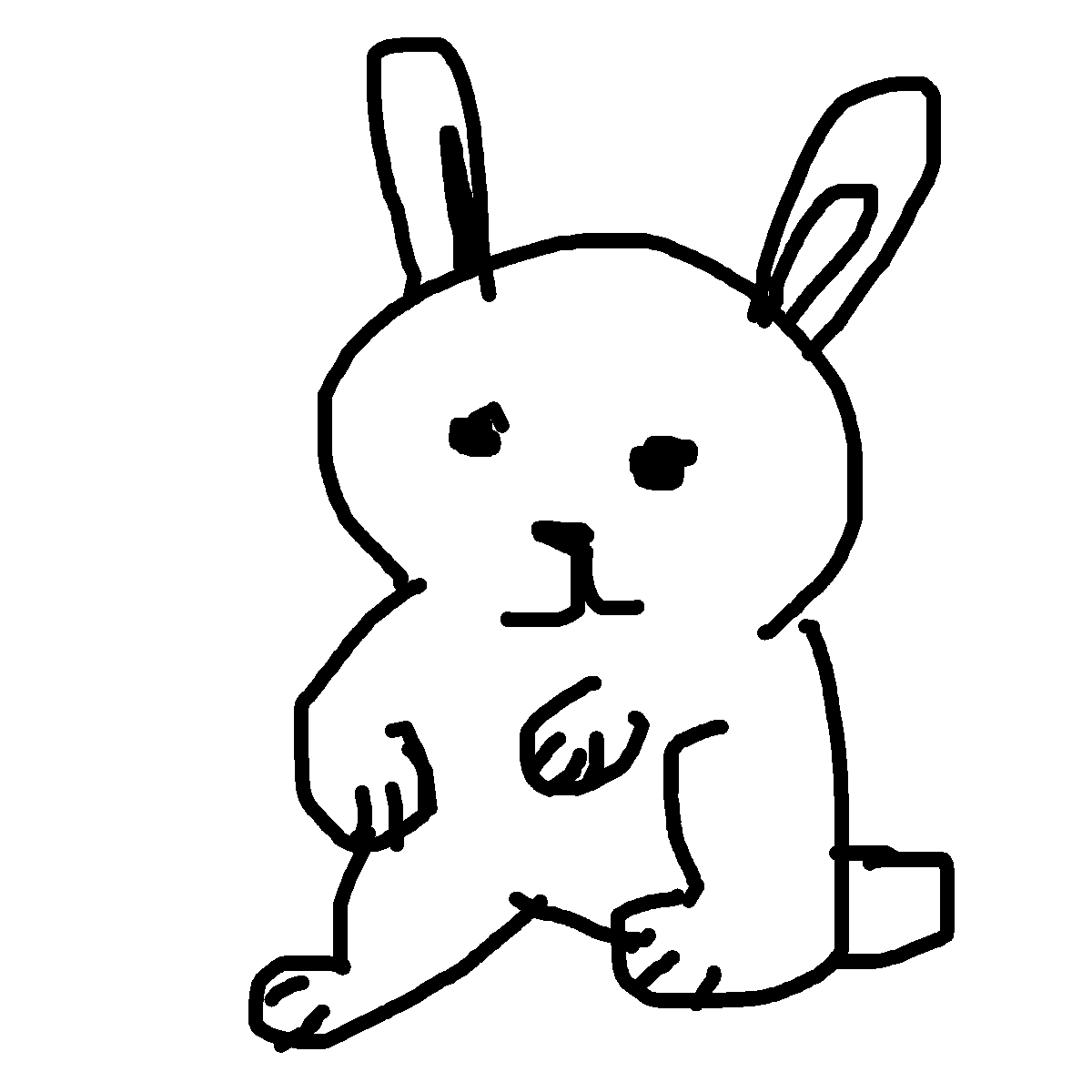 Bunny drawing by mikestam195