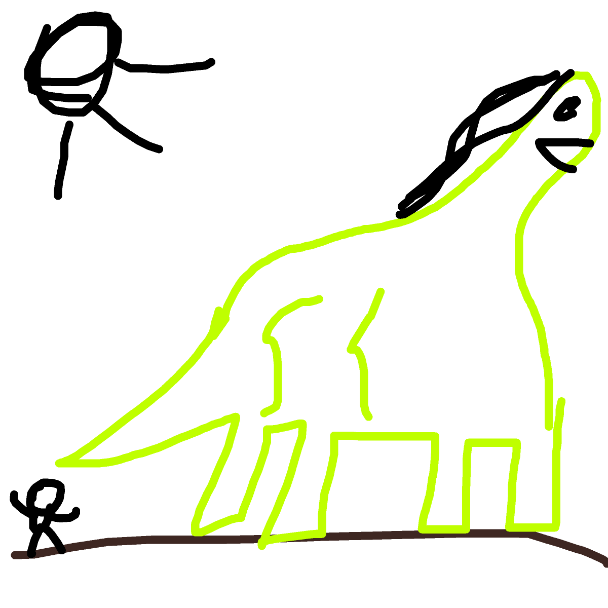 Dinosaure drawing by mathioss