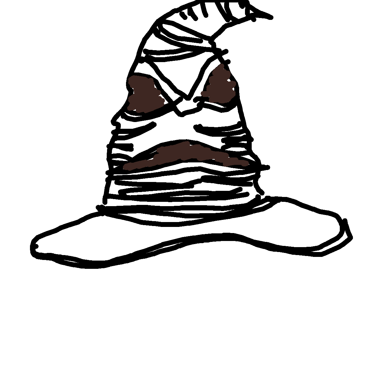 Sorting Hat drawing by zuzudafifiloverz