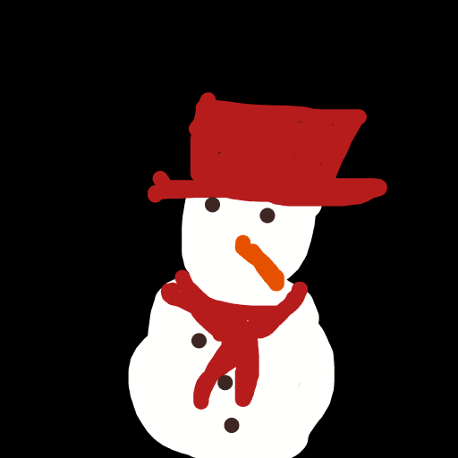 Snowman drawing by vivid-moon-code