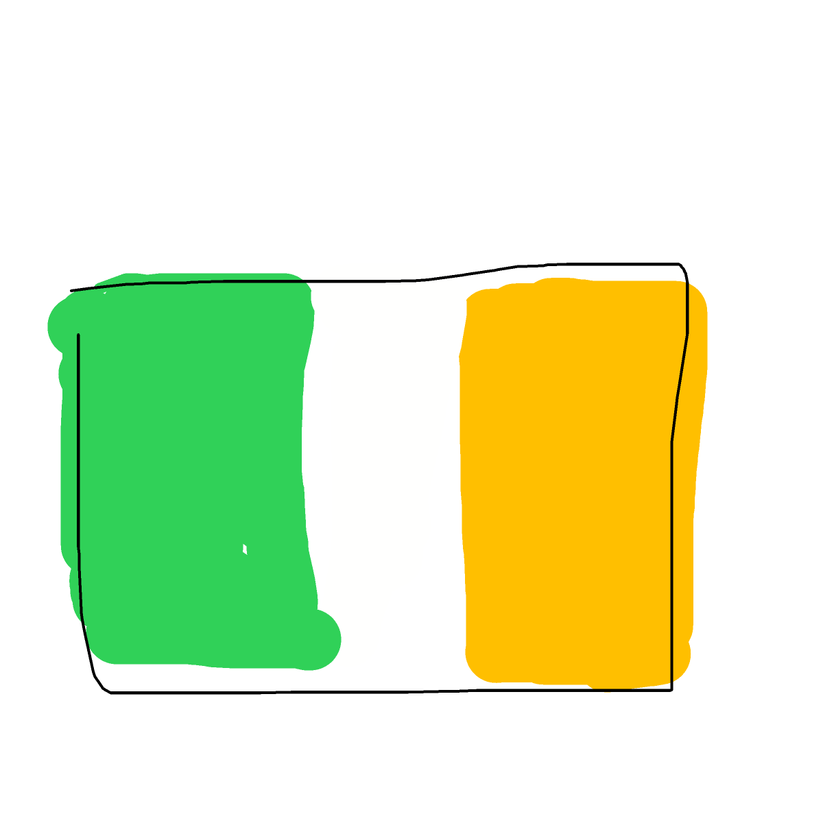 Irish Flag drawing by mild-wild-maker