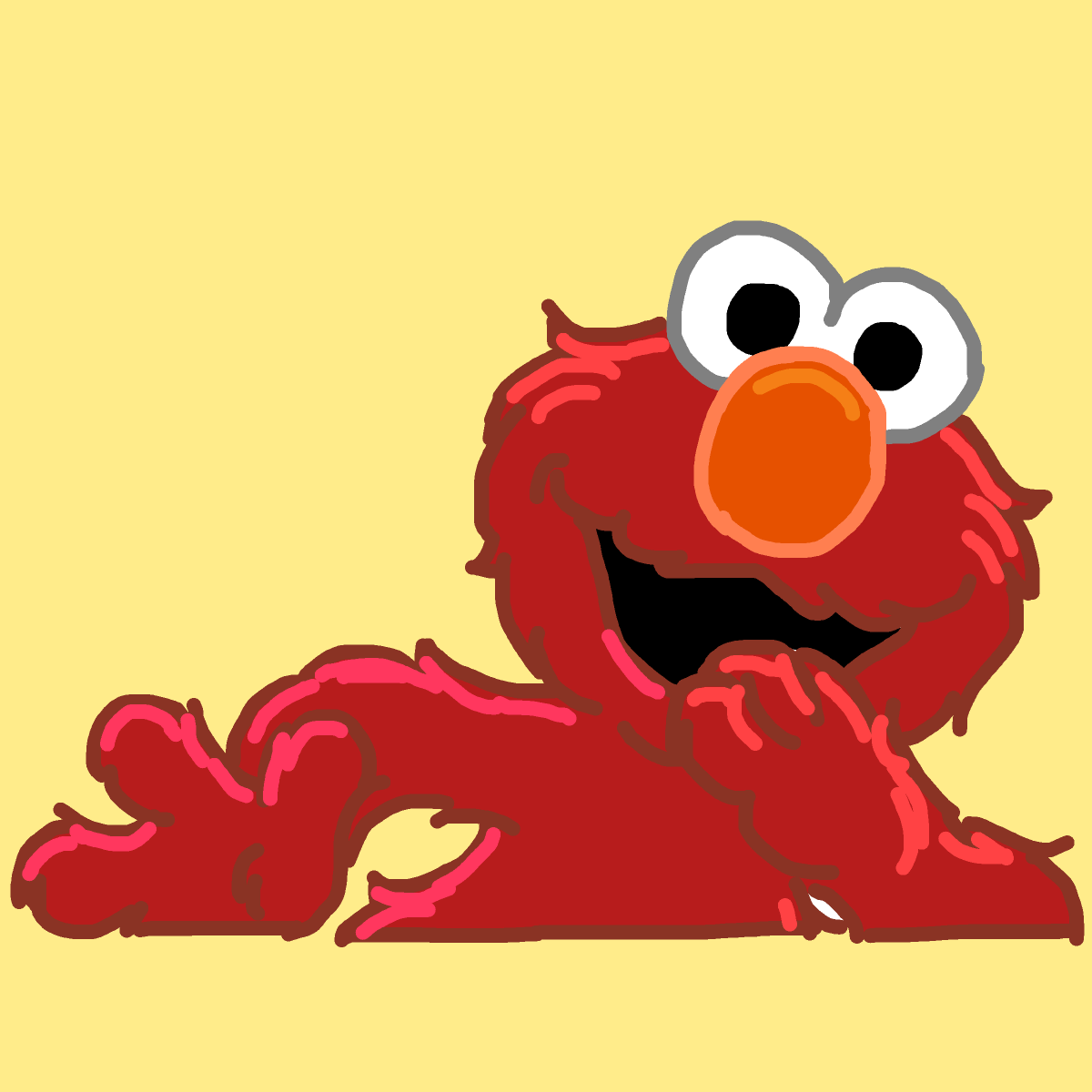 Elmo drawing by spleenonlean
