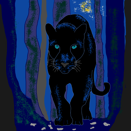 Black Cat drawing by ninja