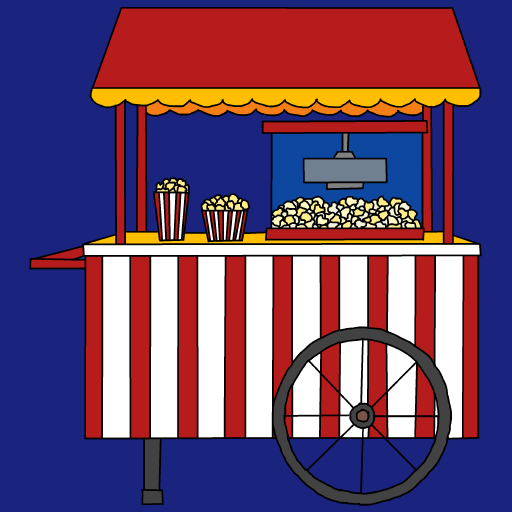Popcorn Cart drawing by monthra
