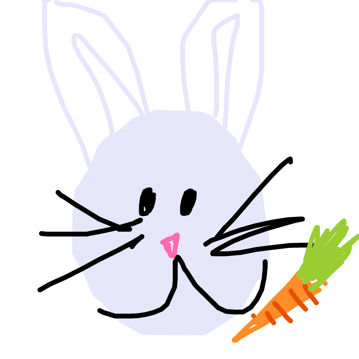 Bunny drawing by beanieweenie
