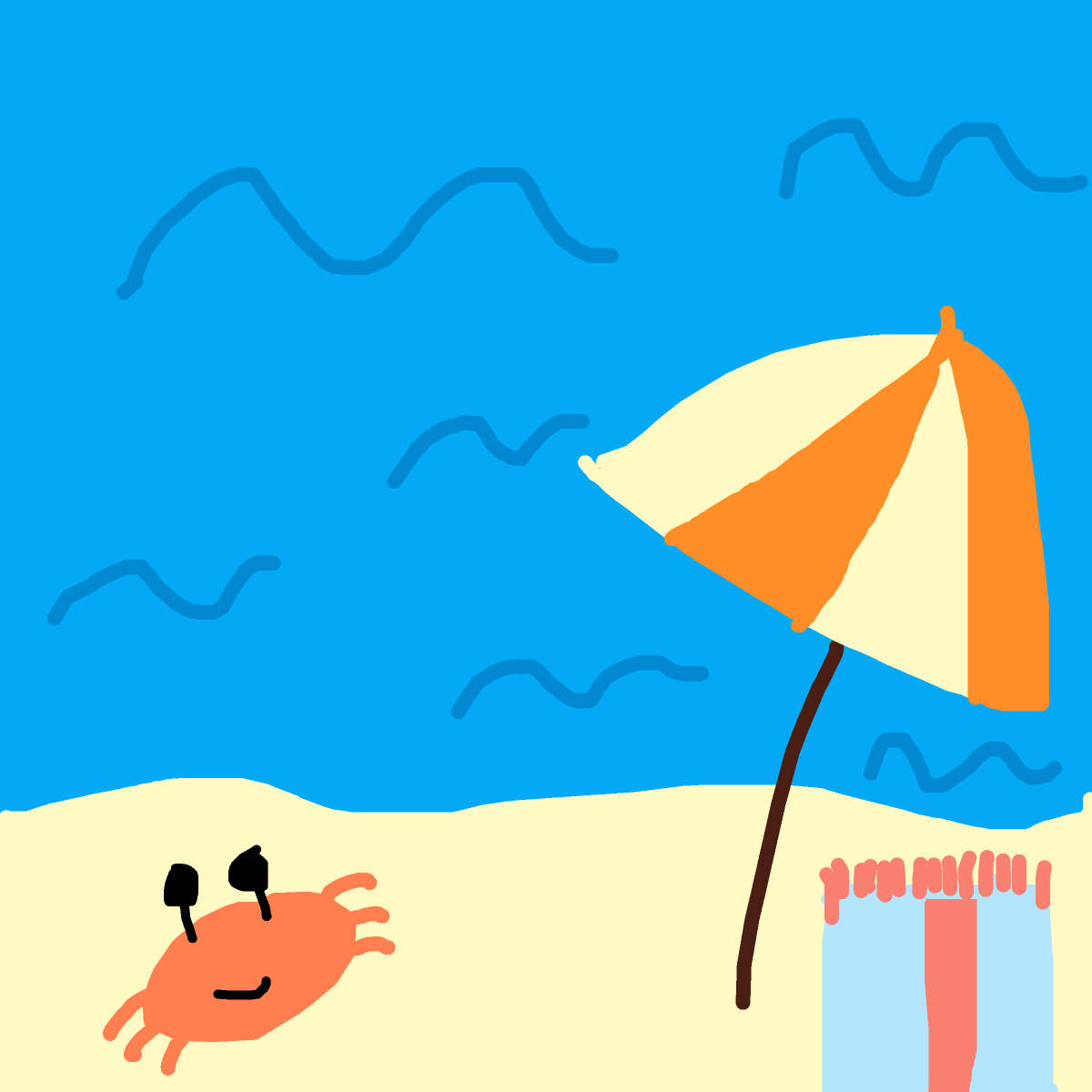 Beach drawing by berry-sonic-smith