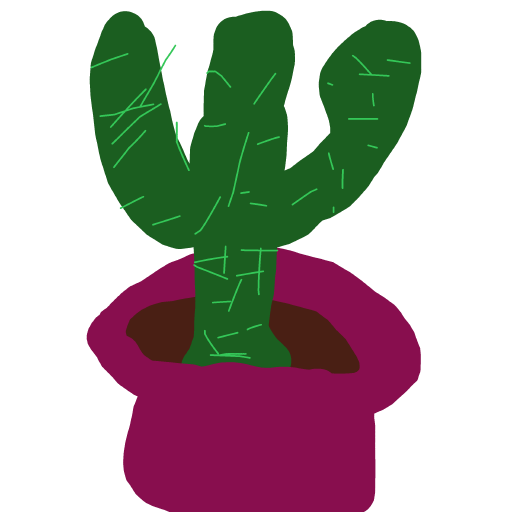 Cactus drawing by Bri3