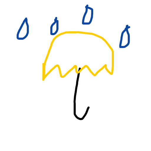 Umbrella drawing by berry-sonic-smith