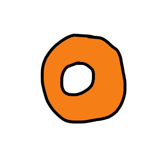 Donut drawing by aqua-hyper-doodler