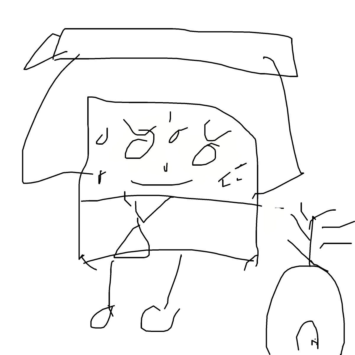 DoodleBob drawing by super-plum-flux