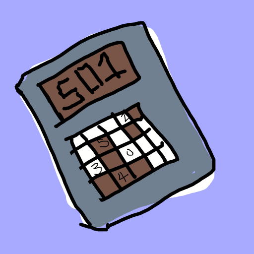 Calculator drawing by krissywissy