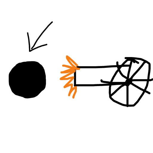 Cannonball drawing by pink-omega-master