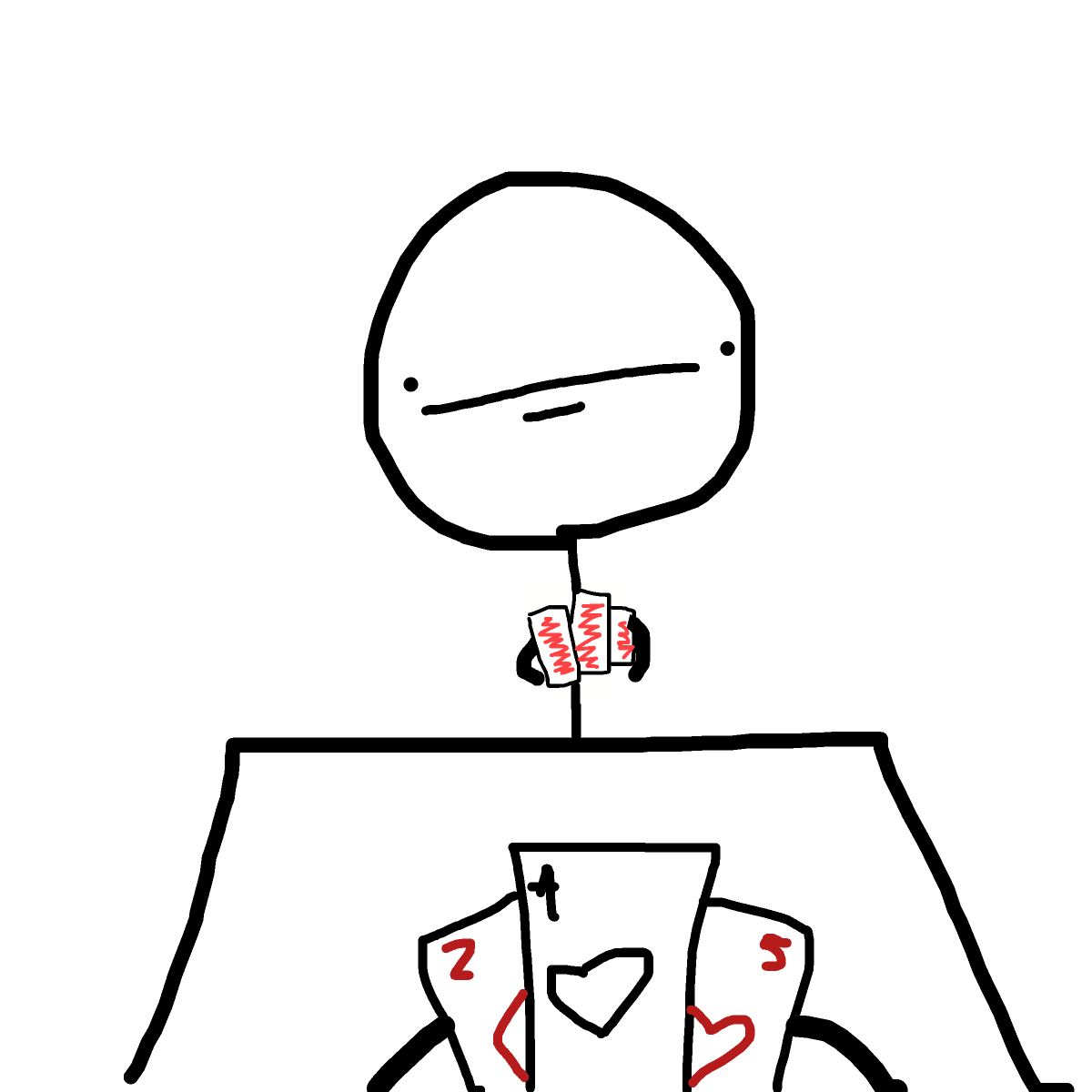 Poker drawing by wind-omega-elite