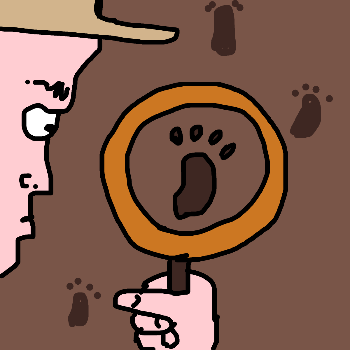 Footprint drawing by knoxy