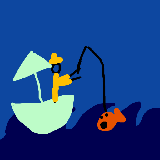 Fisherman drawing by countnicula