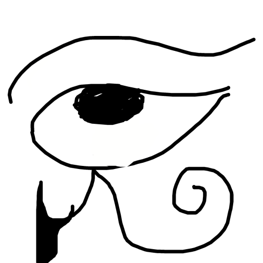 Eye of Horus drawing by tittychakras