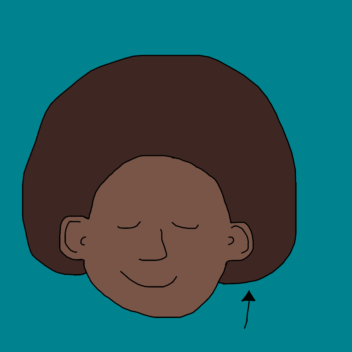 Afro drawing by krissywissy