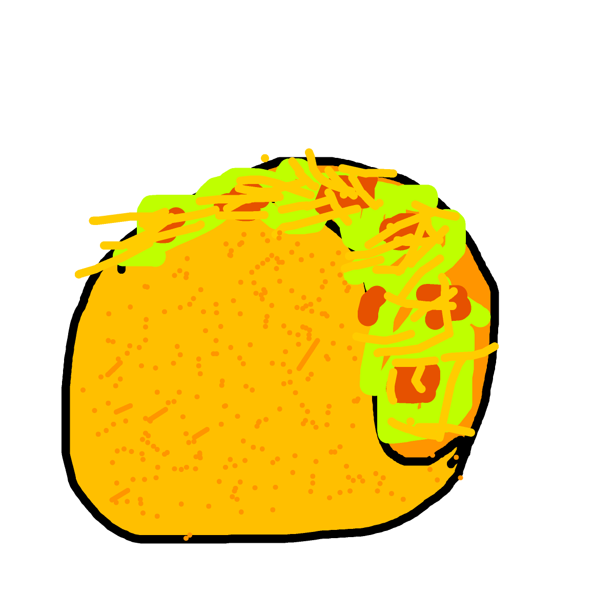 Taco drawing by mikestam195