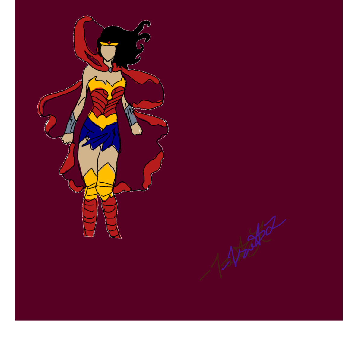 Wonder Woman drawing by tris - art _ wow