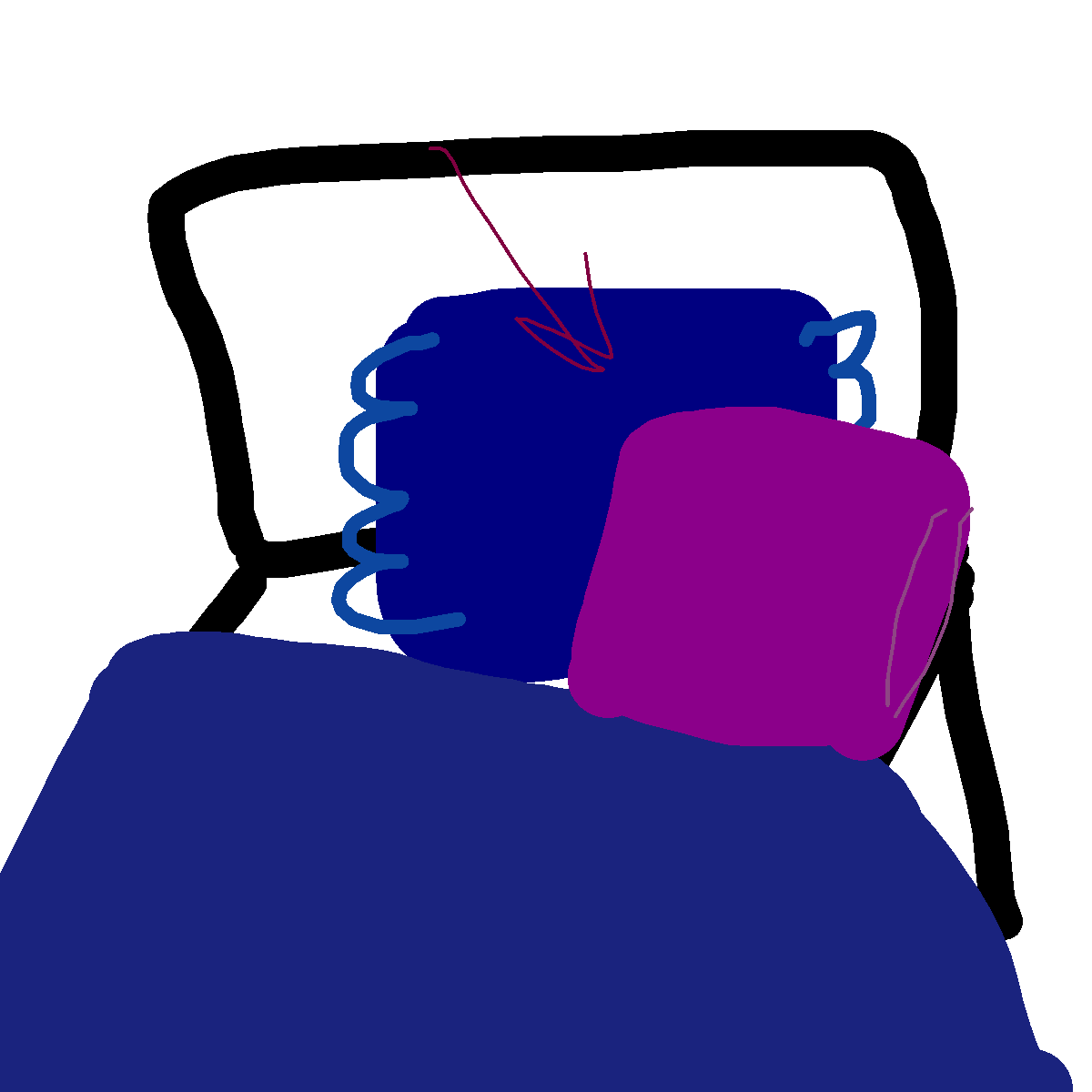 Pillow drawing by grand-bold-peak