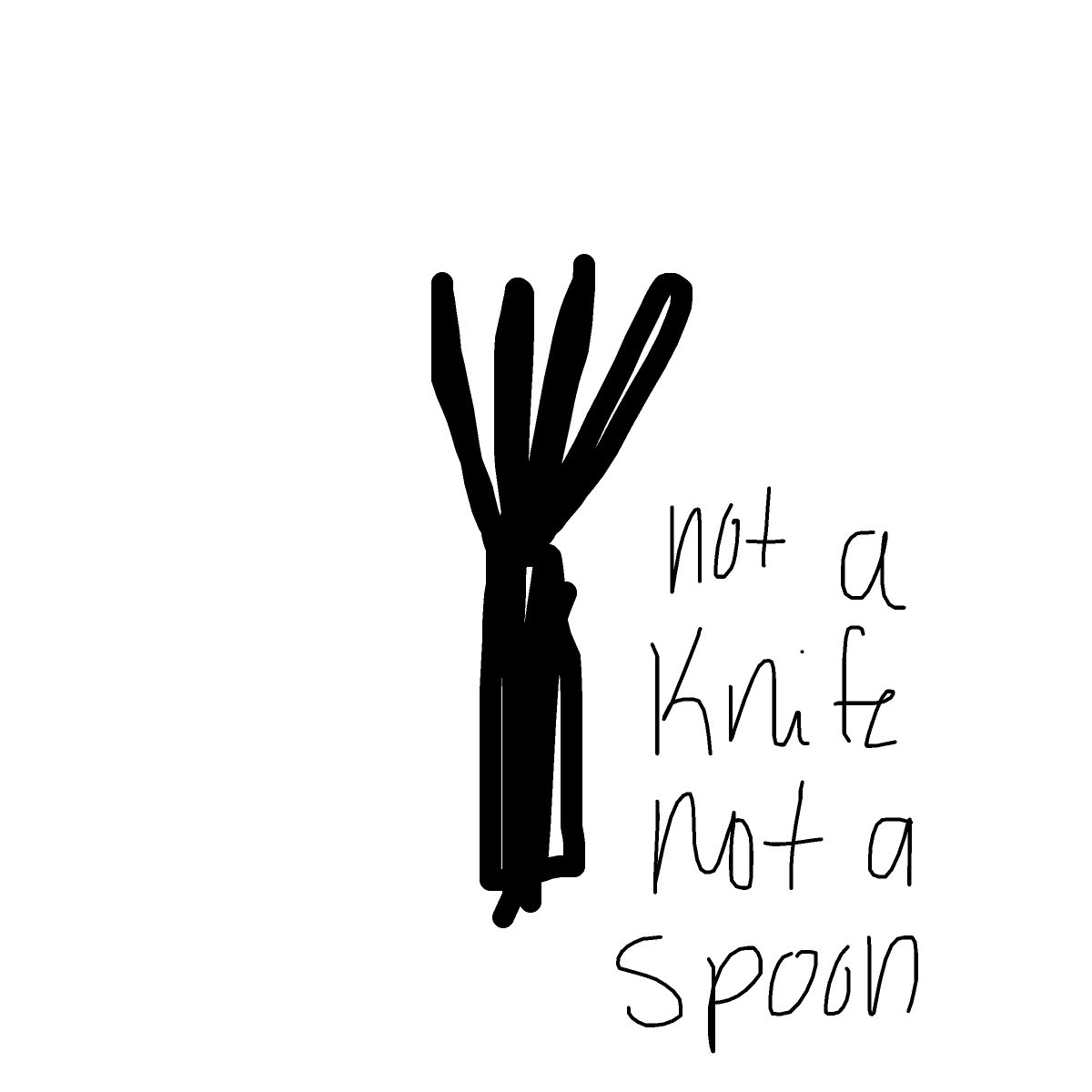 Fork drawing by audrey