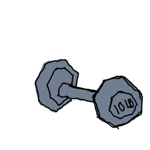 Dumbbell drawing by grape-mild-agent