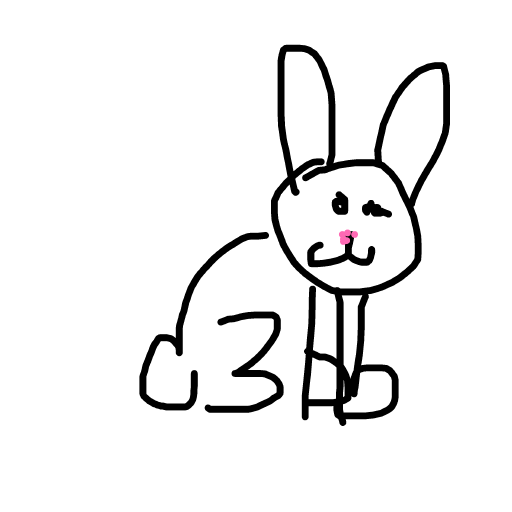Rabbit drawing by spaige