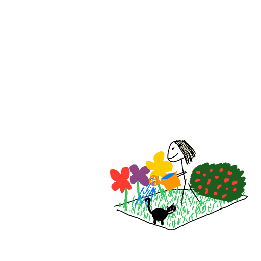 Garden drawing by Mr Doodles