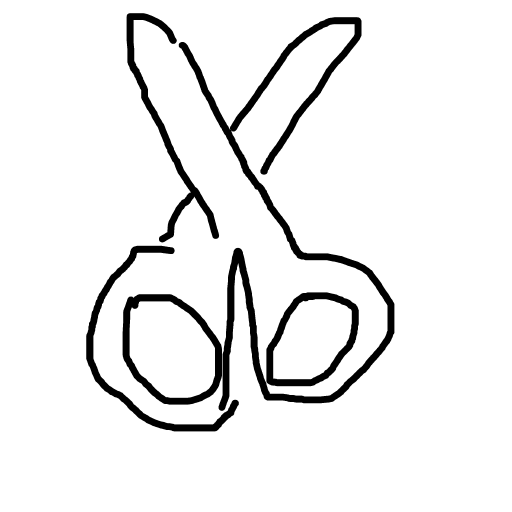 Scissors drawing by rose