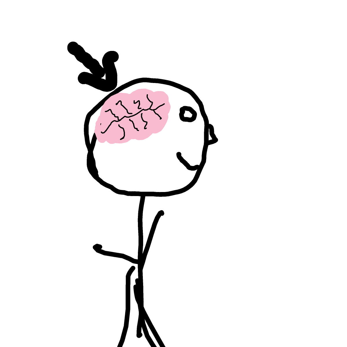 Brain drawing by Anna
