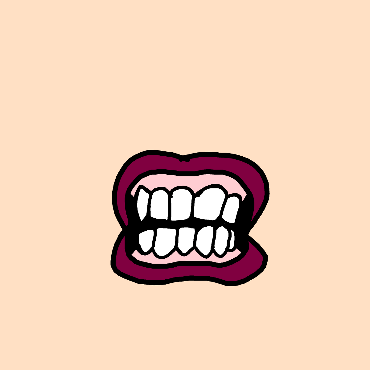 Teeth drawing by marimou