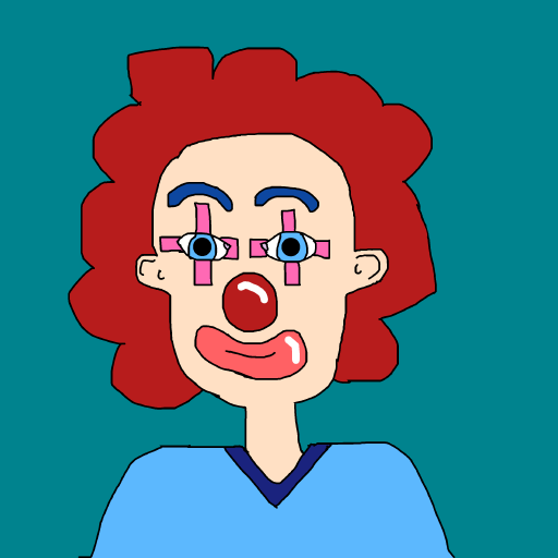 Clown drawing by krissywissy