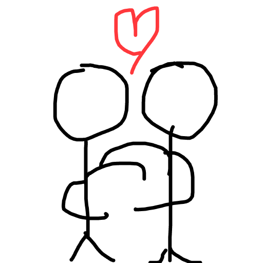 Hug drawing by bia