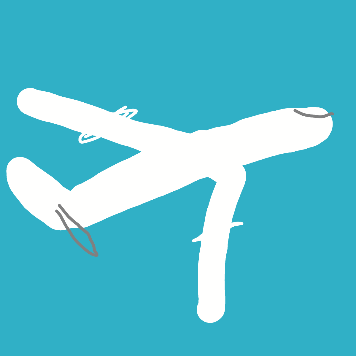 Airplane drawing by pearl-warm-king