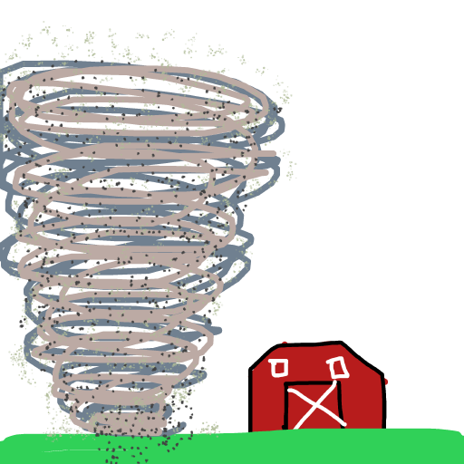 Tornado drawing by spleenonlean