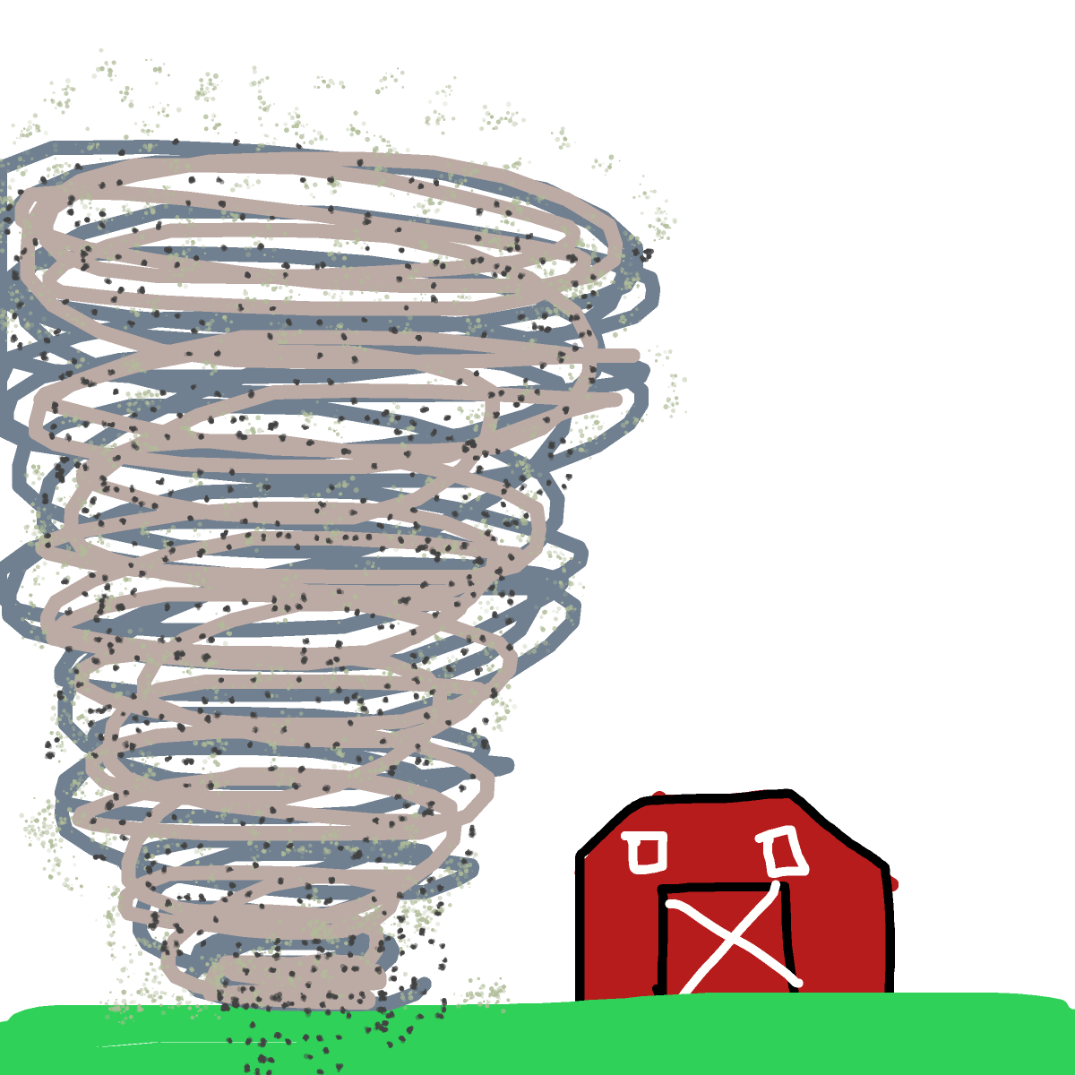 Tornado drawing by spleenonlean