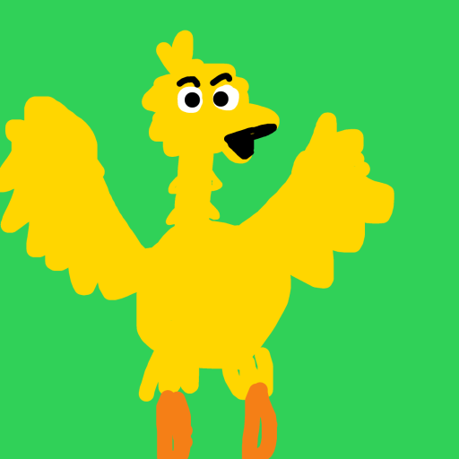 Big Bird drawing by knoxy