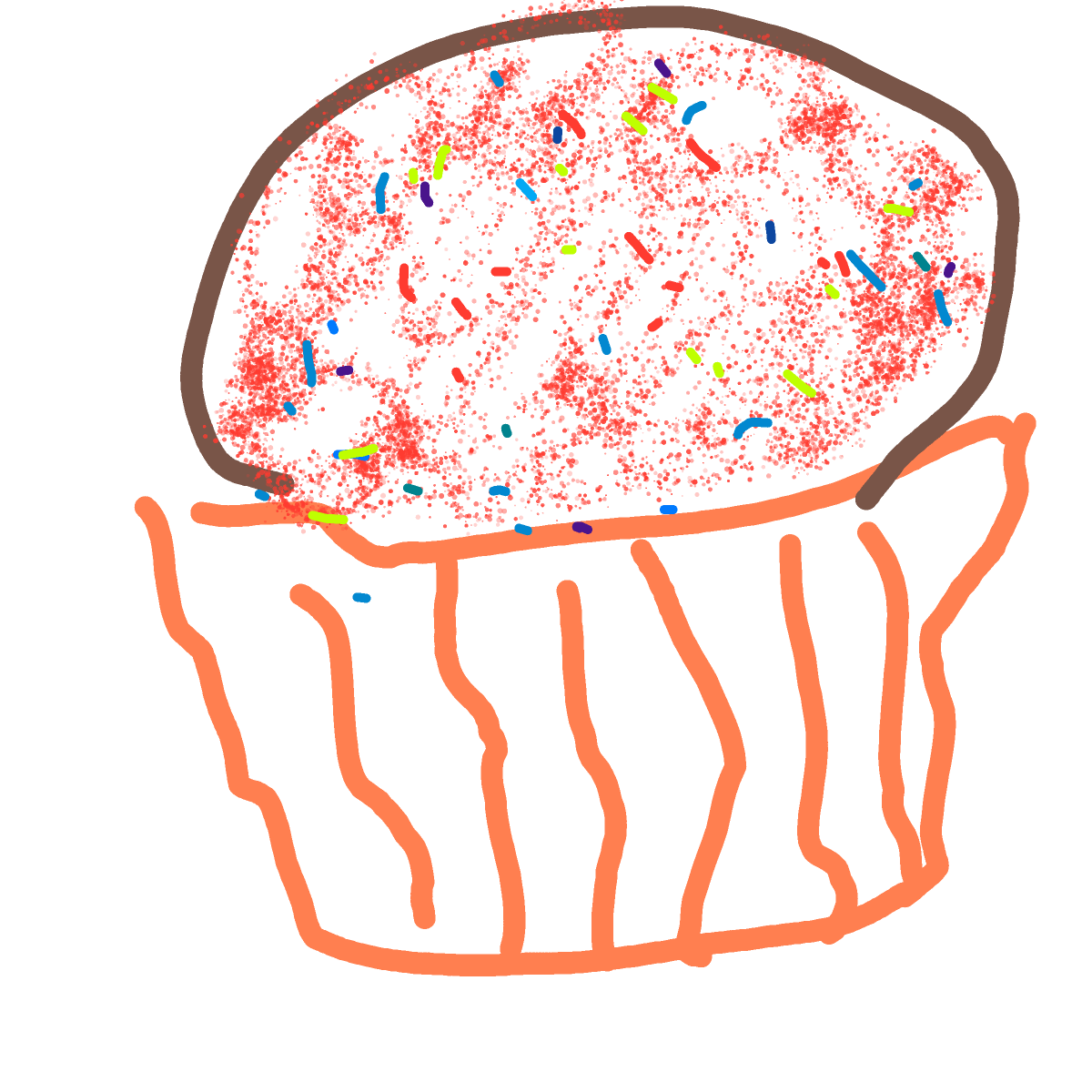 Cupcake drawing by coal-mild-peace
