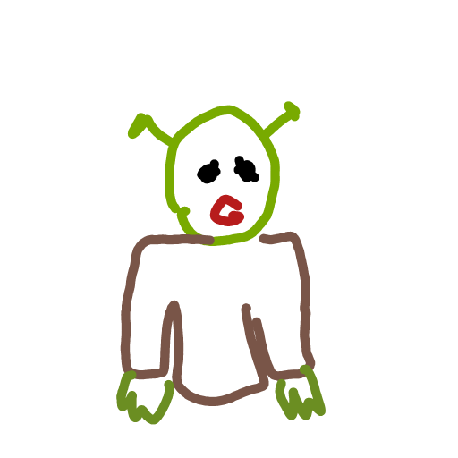Shrek drawing by Mrs O