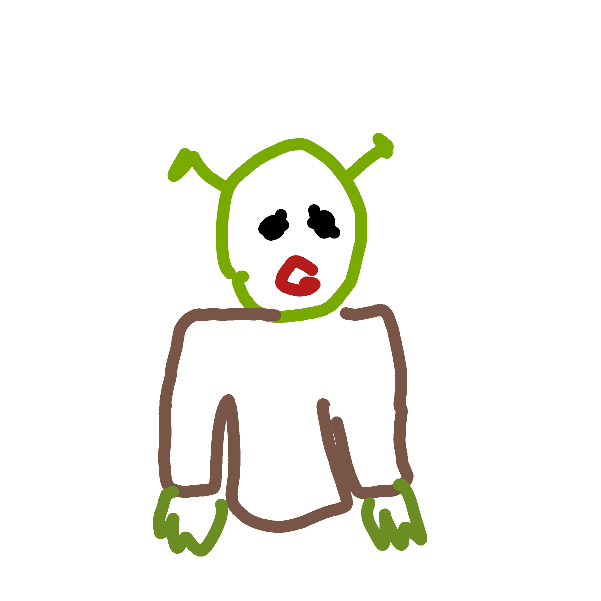 Shrek drawing by Mrs O