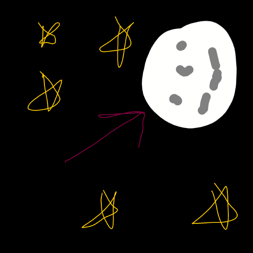 Moon drawing by pearl-warm-king