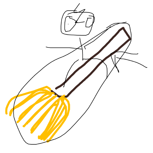 Broomstick drawing by solar-deep-valor