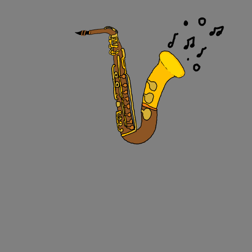 Saxophone drawing by tris - art _ wow