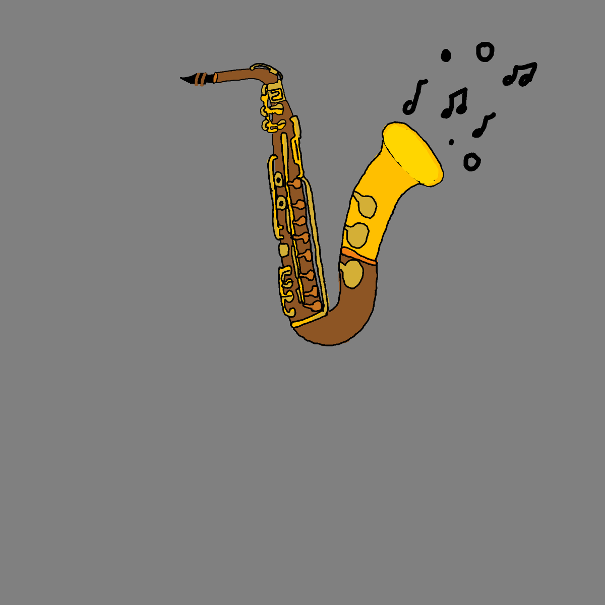 Saxophone drawing by tris - art _ wow